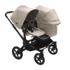 Коляска для двойни 2 в 1 Bugaboo Donkey 5 Twin цвет Desert Taupe шасси Black (2 люльки и 2 сиденья)