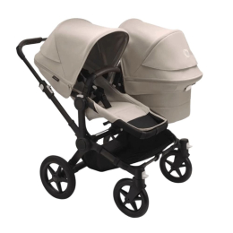 Коляска для двойни 2 в 1 Bugaboo Donkey 5 Twin цвет Desert Taupe шасси Black (2 люльки и 2 сиденья)