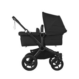 Коляска для двойни 2 в 1 Bugaboo Donkey 5 Twin цвет Midnight black шасси Black (2 люльки и 2 сиденья)