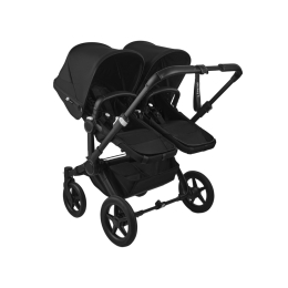 Коляска для двойни 2 в 1 Bugaboo Donkey 5 Twin цвет Midnight black шасси Black (2 люльки и 2 сиденья)