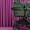 Коляска для двойни 2 в 1 Bugaboo Donkey 5 Twin цвет Forest green шасси Black (2 люльки и 2 сиденья)