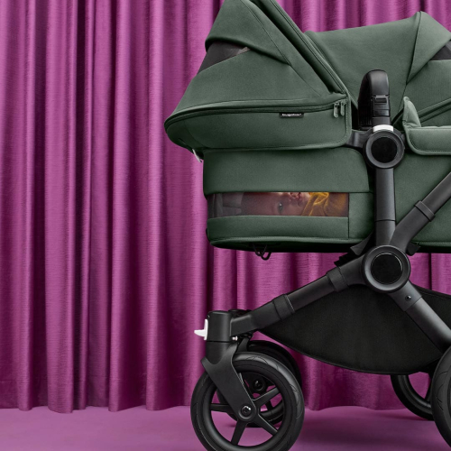 Коляска для двойни 2 в 1 Bugaboo Donkey 5 Twin цвет Forest green шасси Black (2 люльки и 2 сиденья)