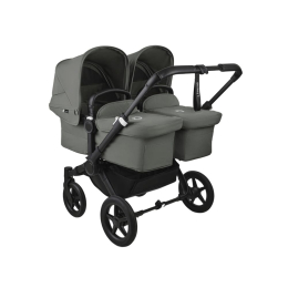 Коляска для двойни 2 в 1 Bugaboo Donkey 5 Twin цвет Forest green шасси Black (2 люльки и 2 сиденья)