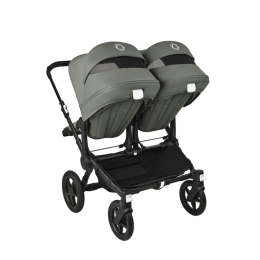 Коляска для двойни 2 в 1 Bugaboo Donkey 5 Twin цвет Forest green шасси Black (2 люльки и 2 сиденья)