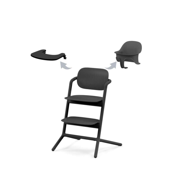Стульчик для кормления Cybex Lemo 3 в 1 цвет Stunning Black (Черный)