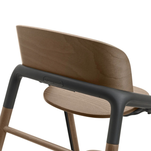 Стульчик Bugaboo Giraffe 3 в 1 с набором Baby Set + Поднос цвет Warm Wood/grey