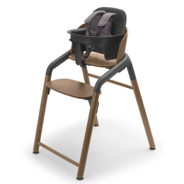 Стульчик Bugaboo Giraffe 3 в 1 с набором Baby Set + Поднос цвет Warm Wood/grey