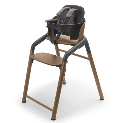 Стульчик Bugaboo Giraffe 3 в 1 с набором Baby Set + Поднос цвет Warm Wood/grey
