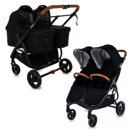 Коляска для двойни 2 в 1 Valco Baby Snap Duo Trend цвет Night (Черный)