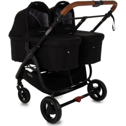 Коляска для двойни 2 в 1 Valco Baby Snap Duo Trend цвет Night (Черный)