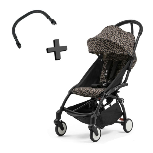 Прогулочная коляска Stokke WILD YOYO3 цвет Leopard рама Black + Бампер