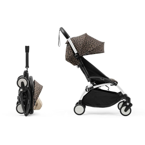 Прогулочная коляска Stokke WILD YOYO3 цвет Leopard рама White + Бампер