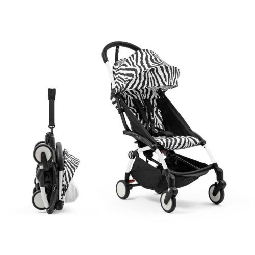Прогулочная коляска Stokke WILD YOYO3 цвет Zebra рама Черная + Бампер