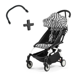 Прогулочная коляска Stokke WILD YOYO3 цвет Zebra рама Белая + Бампер