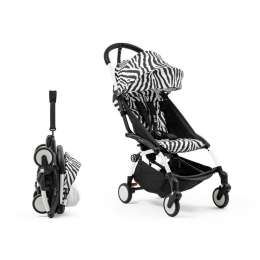 Прогулочная коляска Stokke WILD YOYO3 цвет Zebra рама Белая + Бампер