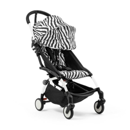 Прогулочная коляска Stokke WILD YOYO3 цвет Zebra рама Белая + Бампер