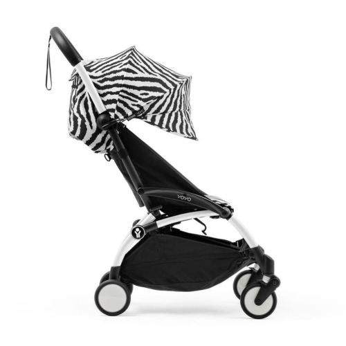 Прогулочная коляска Stokke WILD YOYO3 цвет Zebra рама Белая + Бампер