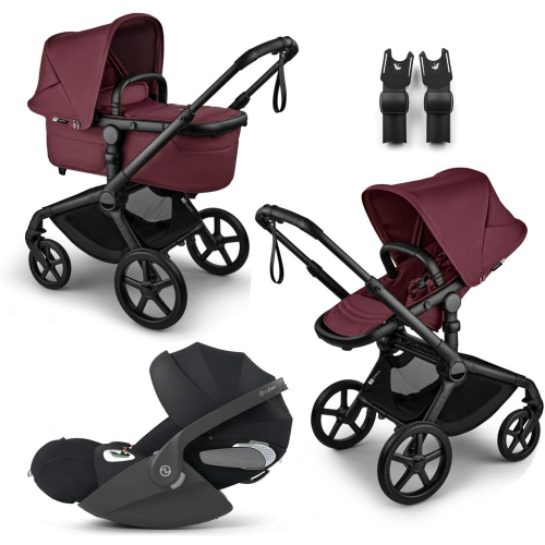 Коляска 3 в 1 Bugaboo Fox 5 Renew цвет Dark Cherry + Автокресло Cybex Cloud T (цвет на выбор)