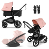 Коляска 3 в 1 Bugaboo Fox 5 Renew цвет Morning Pink/Black + Автокресло Cybex Cloud T Peach Pink (Plus)