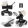 Коляска 3 в 1 Bugaboo Fox 5 Renew цвет Misty white шасси Black + Автокресло Cybex Cloud T Platinum White (Plus)