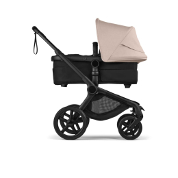 Коляска 3 в 1 Bugaboo Fox 5 Renew цвет Desert Taupe/Black шасси Black + Автокресло Cybex Cloud T ткань Plus цвет Cozy Beige
