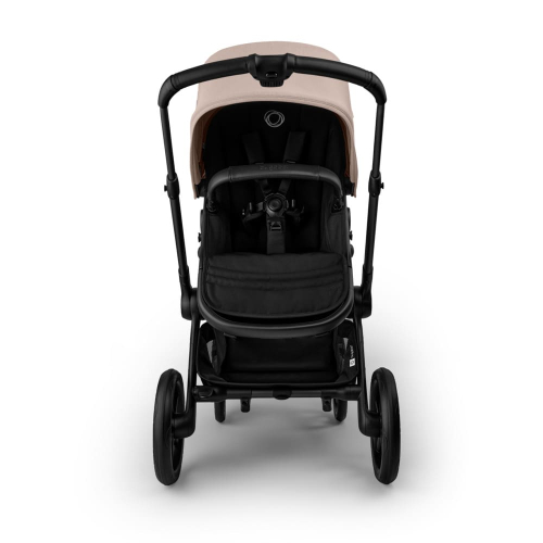 Коляска 3 в 1 Bugaboo Fox 5 Renew цвет Desert Taupe/Black шасси Black + Автокресло Cybex Cloud T ткань Plus цвет Cozy Beige