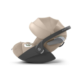 Коляска 3 в 1 Bugaboo Fox 5 Renew цвет Desert Taupe/Black шасси Black + Автокресло Cybex Cloud T ткань Plus цвет Cozy Beige