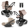Коляска 3 в 1 Bugaboo Fox 5 Renew цвет Desert Taupe + Автокресло Cybex Cloud T цвет Cozy Beige