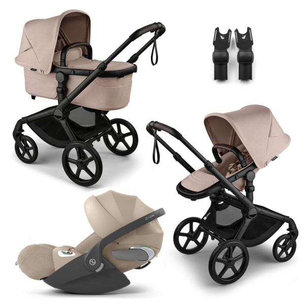 Коляска 3 в 1 Bugaboo Fox 5 Renew цвет Desert Taupe + Автокресло Cybex Cloud T цвет Cozy Beige