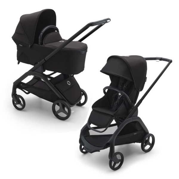 Коляска 2 в 1 Bugaboo Dragonfly цвет Midnight black шасси Black