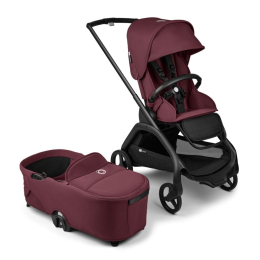 Коляска 2 в 1 Bugaboo Dragonfly цвет Dark Cherry шасси Black