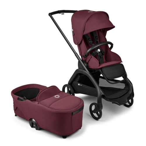 Коляска 2 в 1 Bugaboo Dragonfly цвет Dark Cherry шасси Black