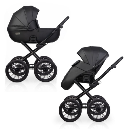 Коляска 2 в 1 Riko Basic MONTANA X ECCO Prestige 12 Black (черный)