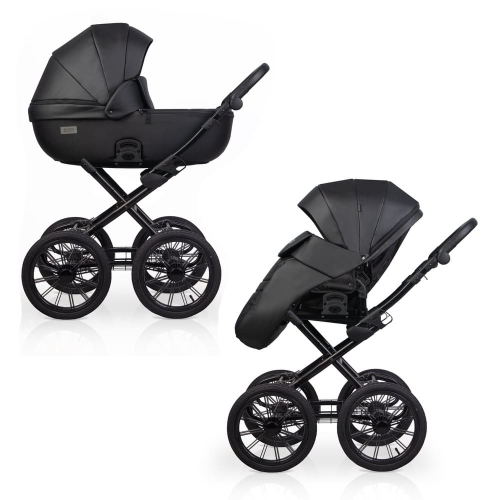 Коляска 2 в 1 Riko Basic MONTANA X ECCO Prestige 12 Black (черный)