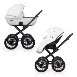 Коляска 2 в 1 Riko Basic MONTANA X ECCO Prestige 11 White (Белый)
