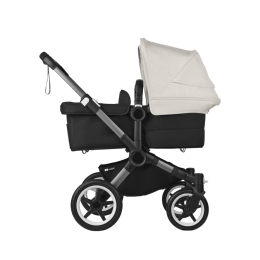 Коляска для двойни 2 в 1 Bugaboo Donkey 5 Twin цвет Misty white шасси Graphite (2 люльки + 2 сиденья)