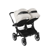 Коляска для двойни 2 в 1 Bugaboo Donkey 5 Twin цвет Misty white шасси Graphite (2 люльки + 2 сиденья)