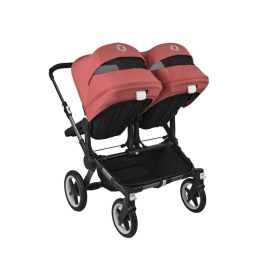 Коляска для двойни 2 в 1 Bugaboo Donkey 5 Twin цвет Sunrise red шасси Graphite (2 люльки + 2 сиденья)