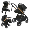 Коляска 3 в 1 Sevillababy Galaxy, Black, черный