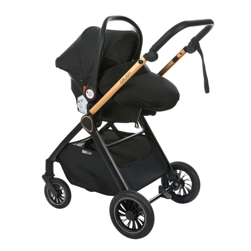Коляска 3 в 1 Sevillababy Galaxy, Black, черный