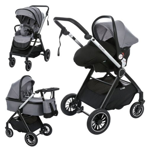 Коляска 3 в 1 Sevillababy Galaxy, Grey, серый