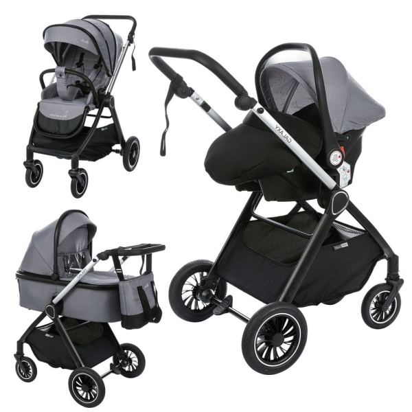 Коляска 3 в 1 Sevillababy Galaxy, Grey, серый