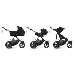 Трехколесная коляска Cybex Avi Spin цвет Moon Black (Черный)