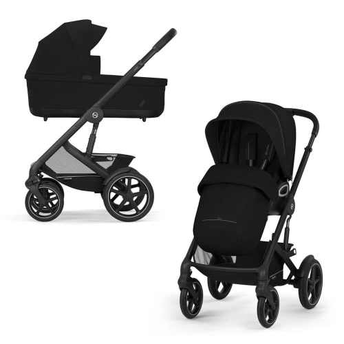 Коляска 2 в 1 Cybex Talos S Lux 2026 цвет Moon Black