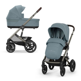 Коляска 2 в 1 Cybex Talos S Lux 2026 цвет Stormy Blue