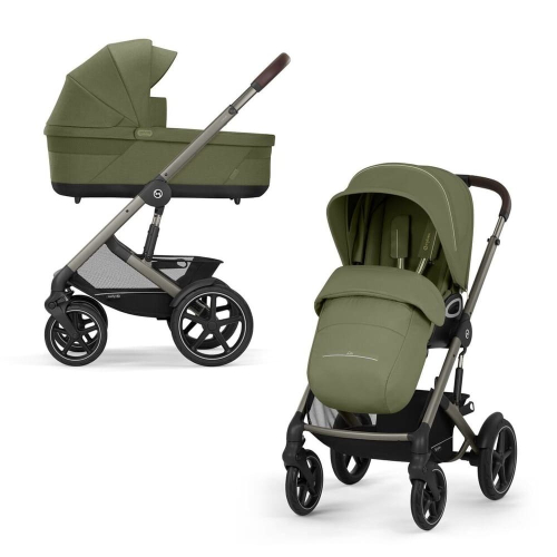 Коляска 2 в 1 Cybex Talos S Lux 2026 цвет Moss Green