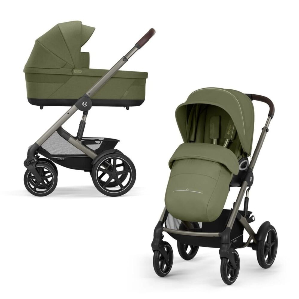 Коляска 2 в 1 Cybex Talos S Lux 2026 цвет Moss Green