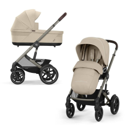 Коляска 2 в 1 Cybex Talos S Lux 2026 цвет Almond Beige