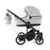Коляска для двойни 3 в 1 Adamex Leo Duo Deluxe SA-3 (Cерая кожа)