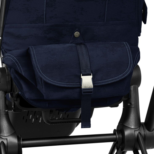 Коляска 2 в 1 Cybex Priam 4 цвет Rebellious Luxury Denim Blue шасси Black